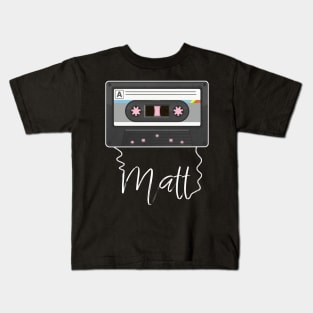 Design Matt Proud Name Birthday 70s 80s 90s Kids T-Shirt